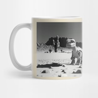 Pixelated T-Rex chrome Game no internet Mug